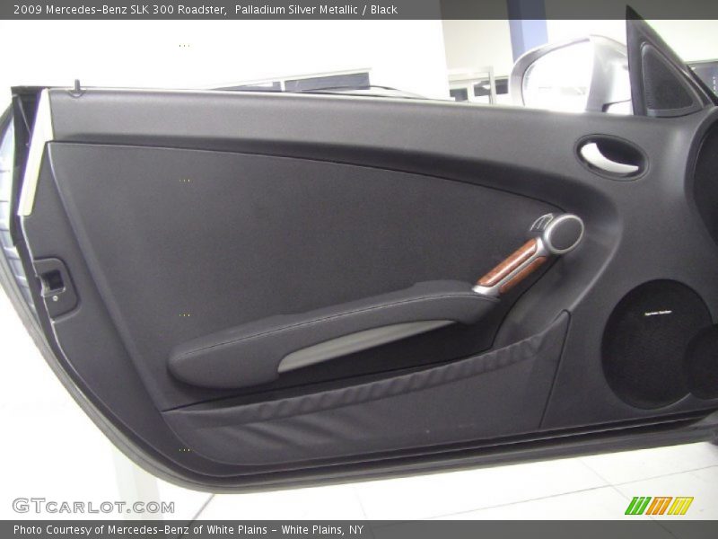 Palladium Silver Metallic / Black 2009 Mercedes-Benz SLK 300 Roadster