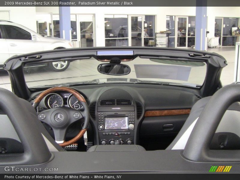 Palladium Silver Metallic / Black 2009 Mercedes-Benz SLK 300 Roadster