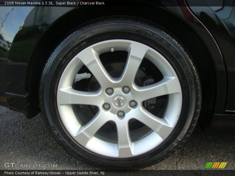 Super Black / Charcoal Black 2008 Nissan Maxima 3.5 SE