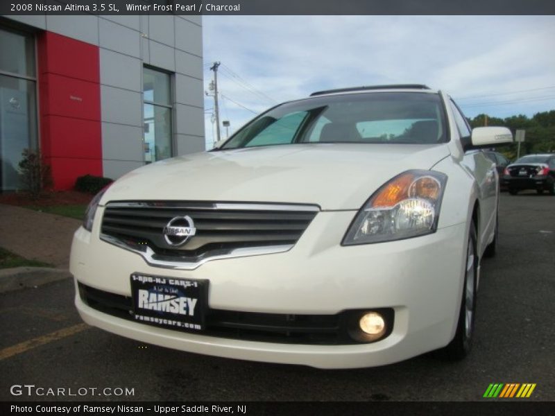 Winter Frost Pearl / Charcoal 2008 Nissan Altima 3.5 SL