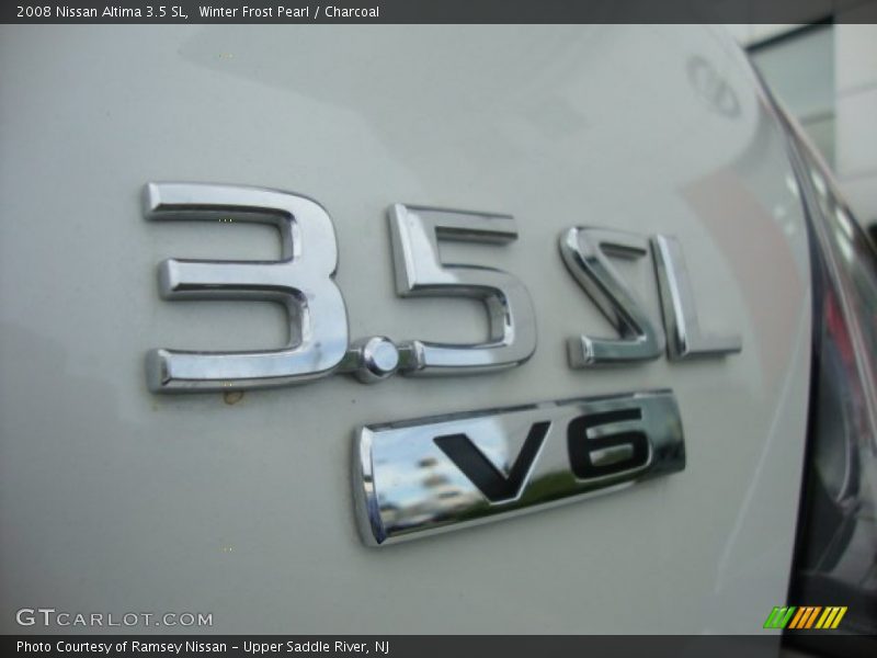 Winter Frost Pearl / Charcoal 2008 Nissan Altima 3.5 SL