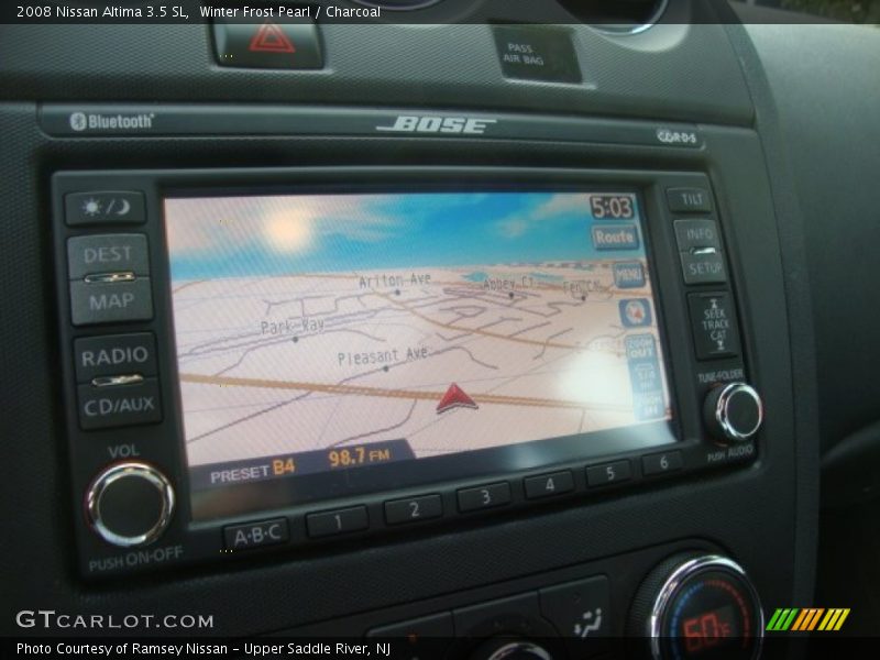 Winter Frost Pearl / Charcoal 2008 Nissan Altima 3.5 SL