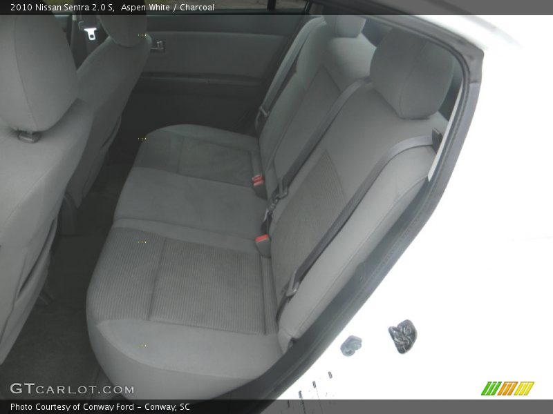 Aspen White / Charcoal 2010 Nissan Sentra 2.0 S