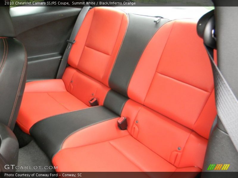  2010 Camaro SS/RS Coupe Black/Inferno Orange Interior