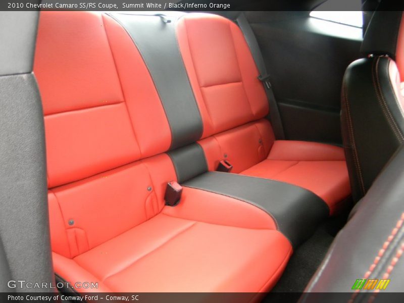  2010 Camaro SS/RS Coupe Black/Inferno Orange Interior