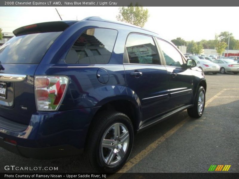Navy Blue Metallic / Light Gray 2008 Chevrolet Equinox LT AWD