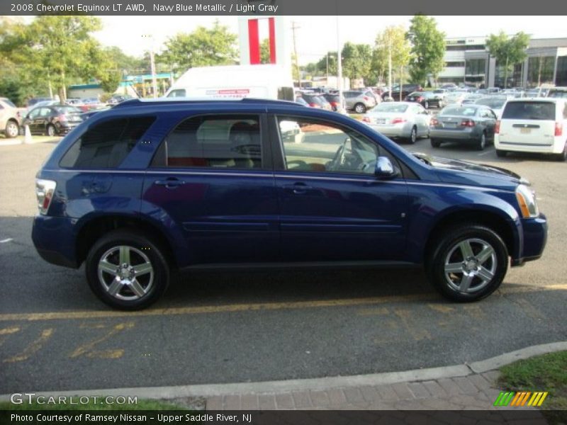 Navy Blue Metallic / Light Gray 2008 Chevrolet Equinox LT AWD