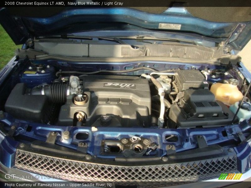Navy Blue Metallic / Light Gray 2008 Chevrolet Equinox LT AWD