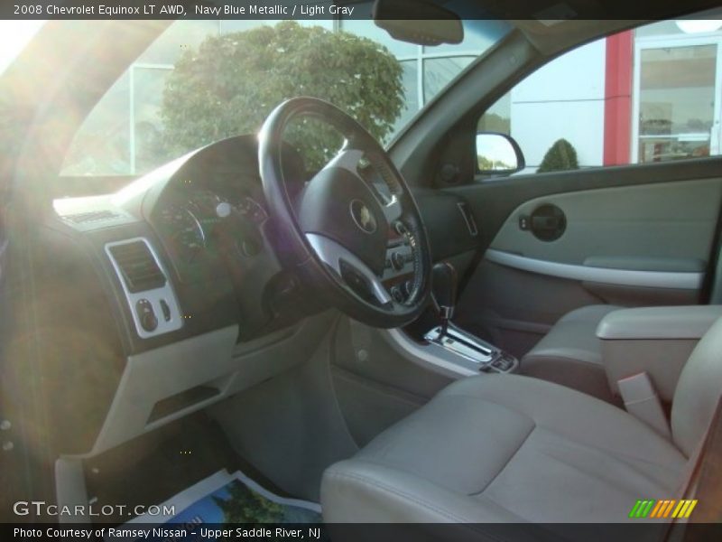Navy Blue Metallic / Light Gray 2008 Chevrolet Equinox LT AWD