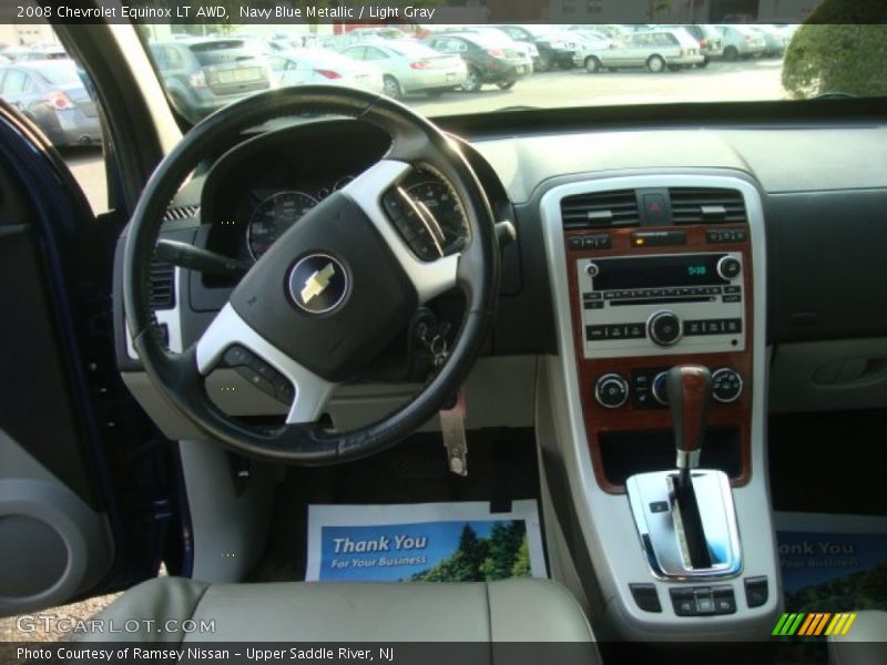 Navy Blue Metallic / Light Gray 2008 Chevrolet Equinox LT AWD