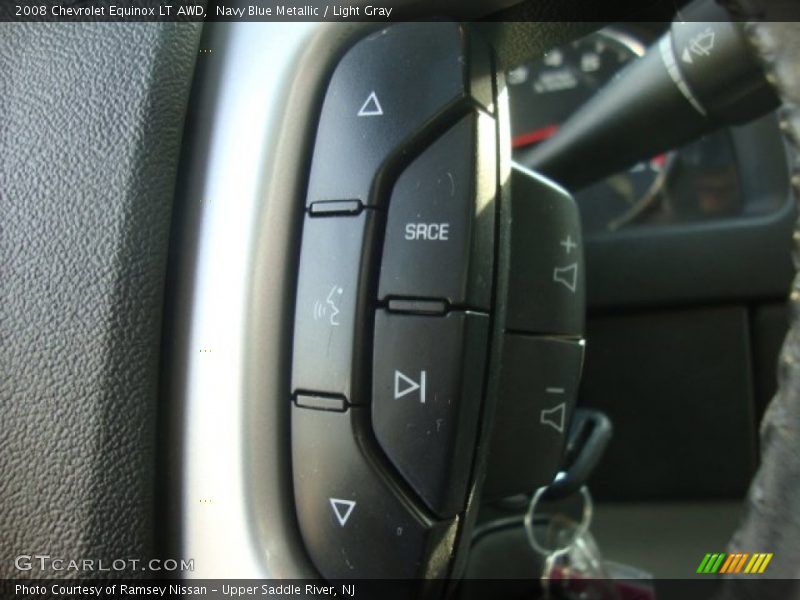 Navy Blue Metallic / Light Gray 2008 Chevrolet Equinox LT AWD