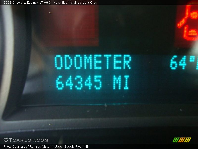 Navy Blue Metallic / Light Gray 2008 Chevrolet Equinox LT AWD