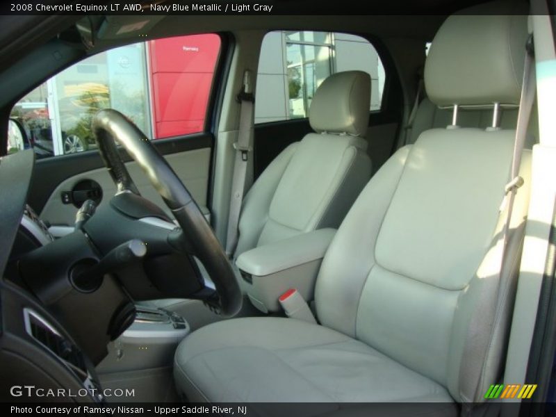 Navy Blue Metallic / Light Gray 2008 Chevrolet Equinox LT AWD