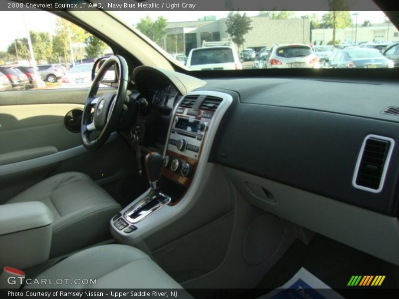 Navy Blue Metallic / Light Gray 2008 Chevrolet Equinox LT AWD