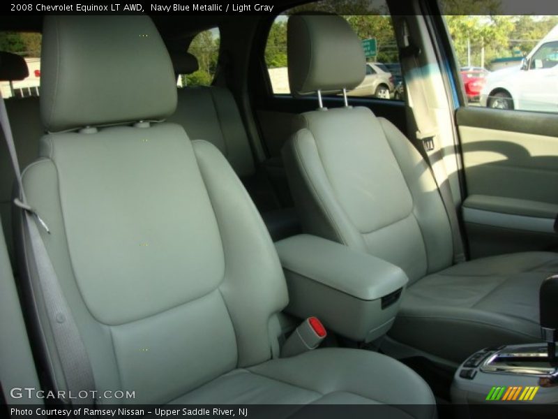 Navy Blue Metallic / Light Gray 2008 Chevrolet Equinox LT AWD