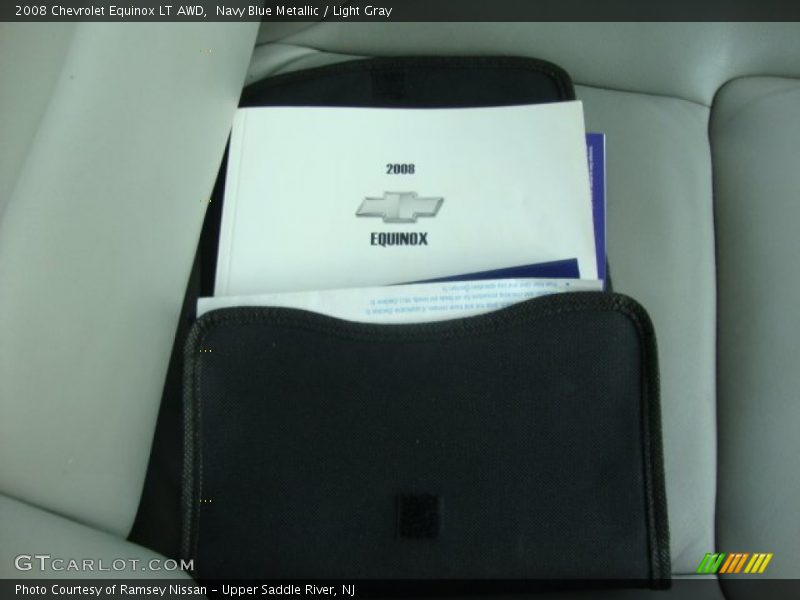 Navy Blue Metallic / Light Gray 2008 Chevrolet Equinox LT AWD