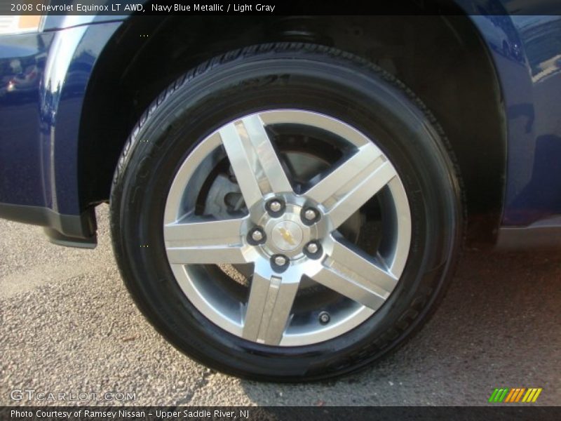 Navy Blue Metallic / Light Gray 2008 Chevrolet Equinox LT AWD
