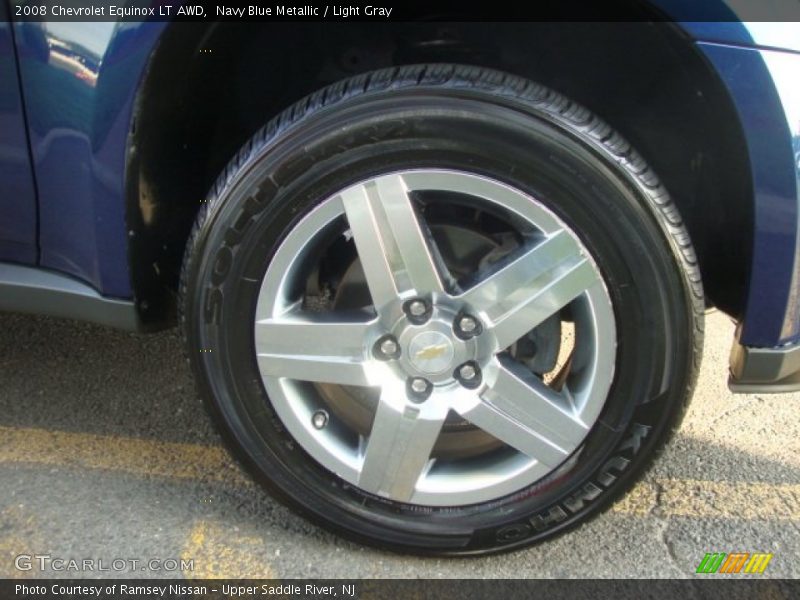 Navy Blue Metallic / Light Gray 2008 Chevrolet Equinox LT AWD
