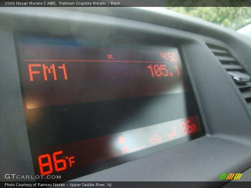 Platinum Graphite Metallic / Black 2009 Nissan Murano S AWD