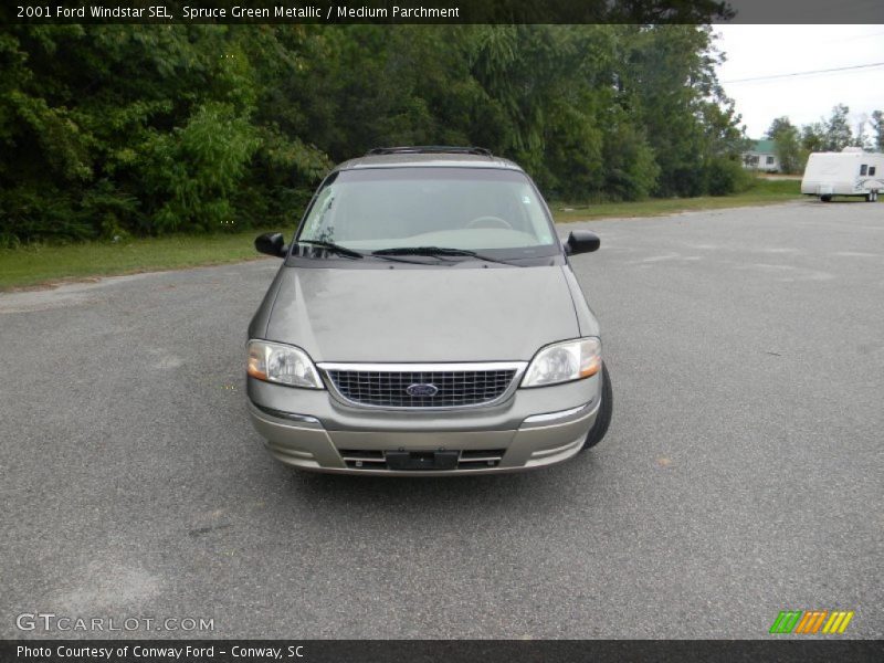 Spruce Green Metallic / Medium Parchment 2001 Ford Windstar SEL