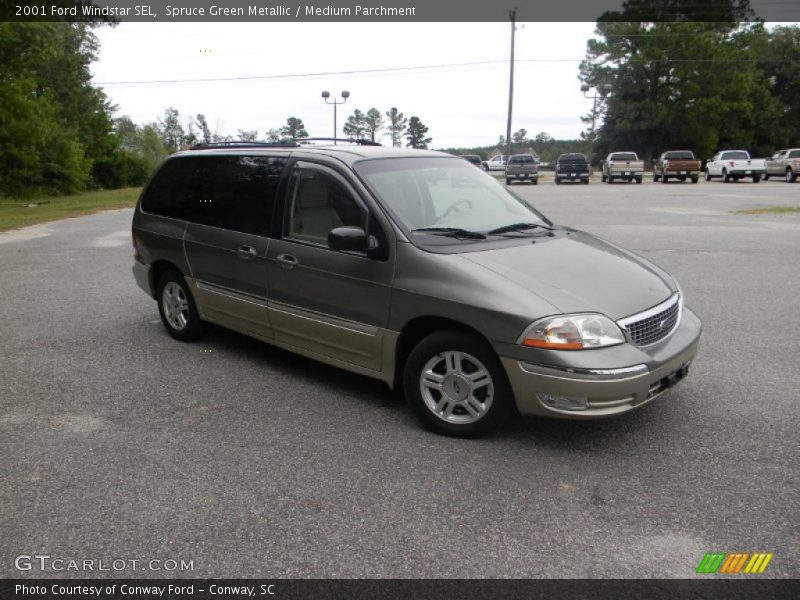 Spruce Green Metallic / Medium Parchment 2001 Ford Windstar SEL