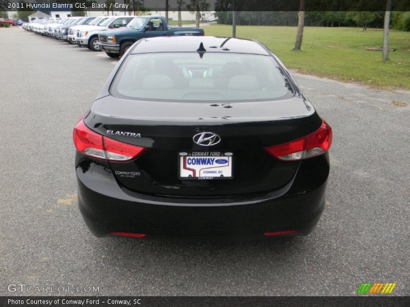 Black / Gray 2011 Hyundai Elantra GLS
