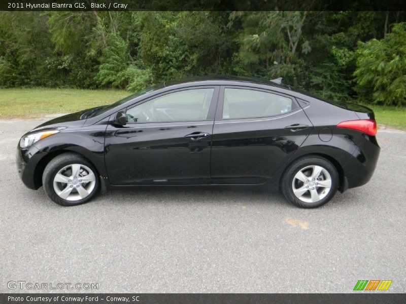 Black / Gray 2011 Hyundai Elantra GLS