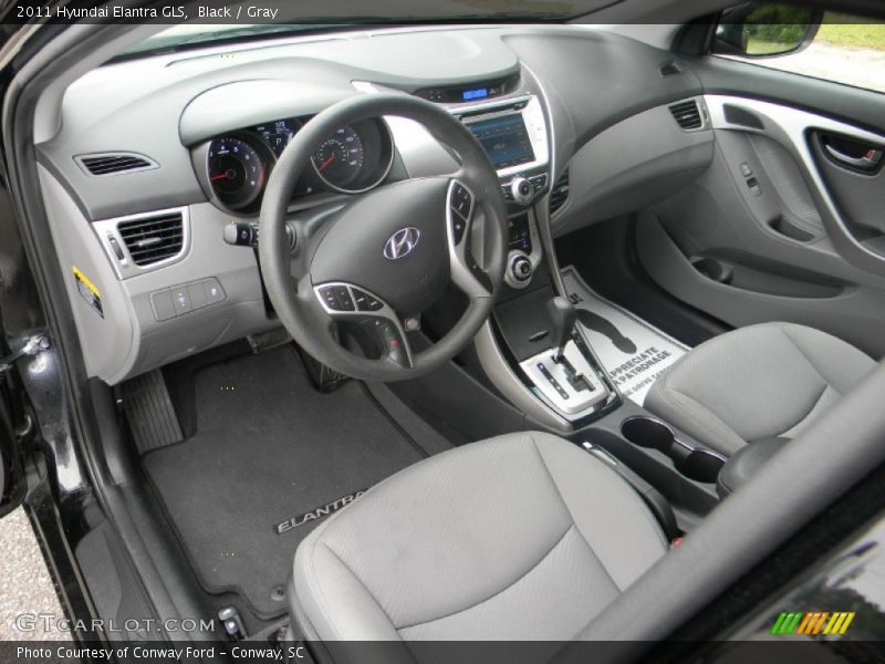 Black / Gray 2011 Hyundai Elantra GLS