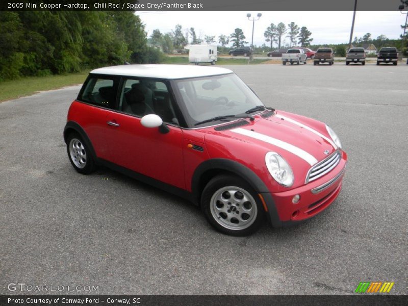 Chili Red / Space Grey/Panther Black 2005 Mini Cooper Hardtop