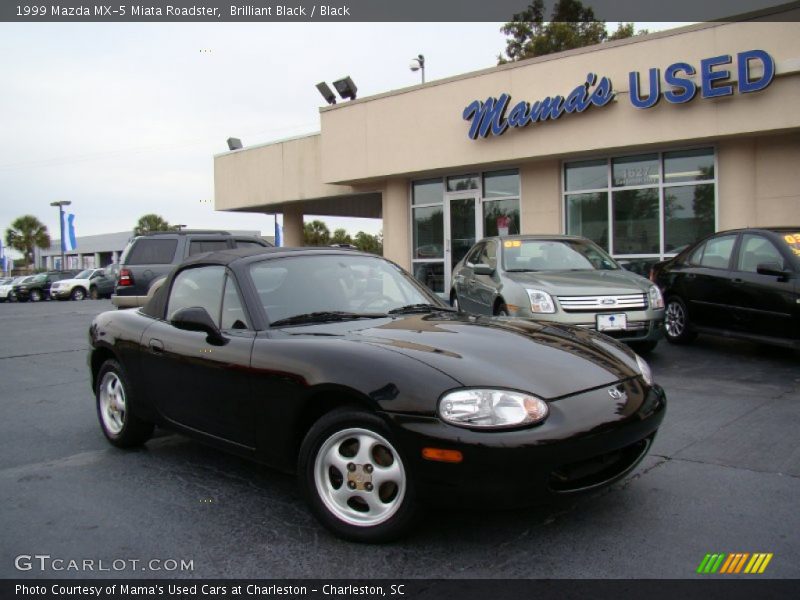 Brilliant Black / Black 1999 Mazda MX-5 Miata Roadster