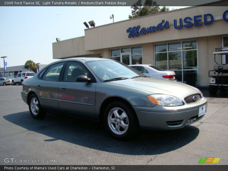 Light Tundra Metallic / Medium/Dark Pebble Beige 2006 Ford Taurus SE