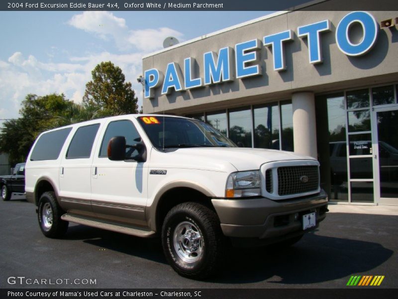 Oxford White / Medium Parchment 2004 Ford Excursion Eddie Bauer 4x4