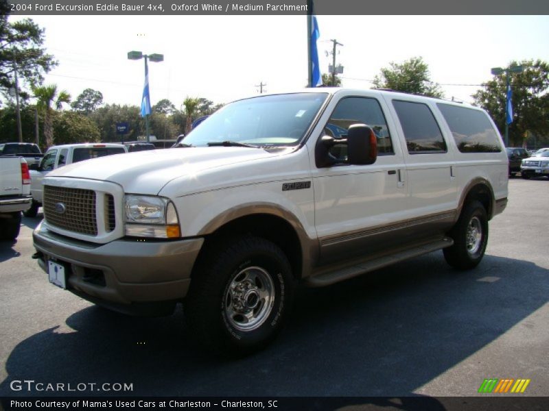 Oxford White / Medium Parchment 2004 Ford Excursion Eddie Bauer 4x4