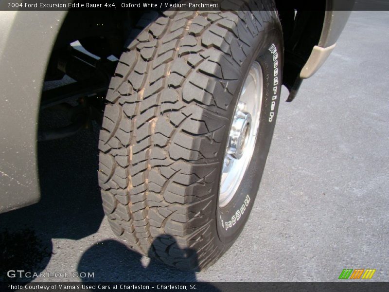 Oxford White / Medium Parchment 2004 Ford Excursion Eddie Bauer 4x4