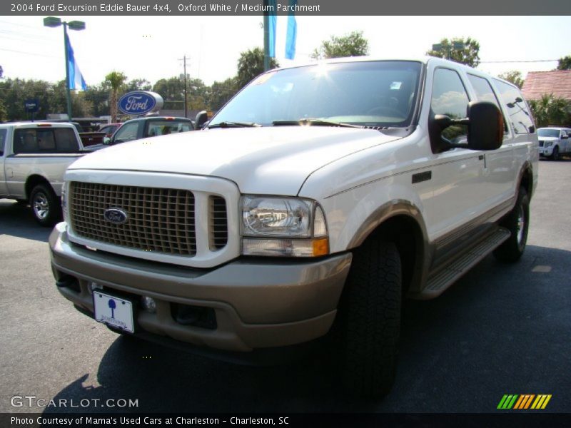 Oxford White / Medium Parchment 2004 Ford Excursion Eddie Bauer 4x4
