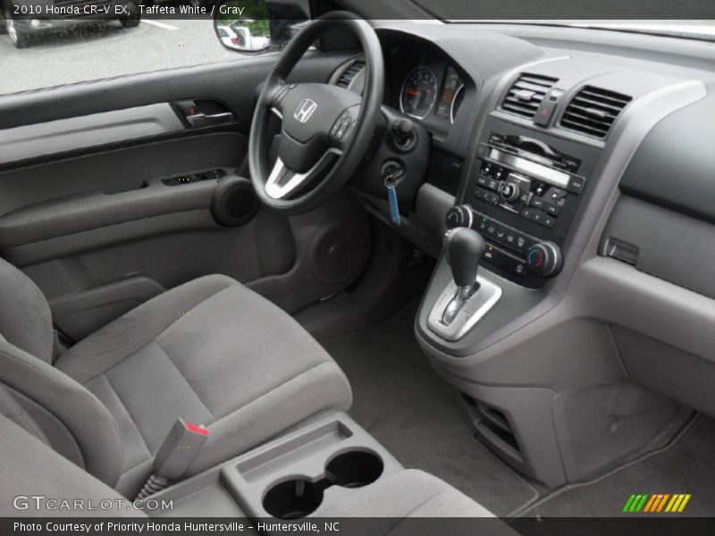 Taffeta White / Gray 2010 Honda CR-V EX