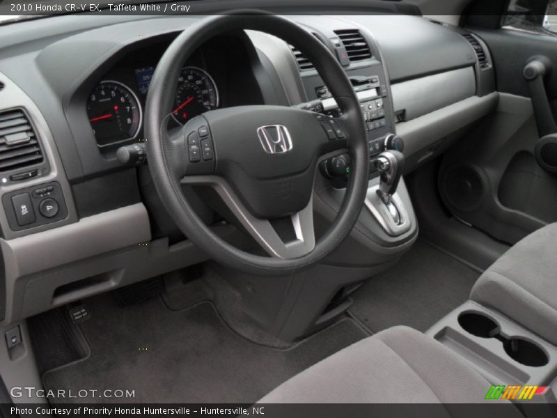 Taffeta White / Gray 2010 Honda CR-V EX