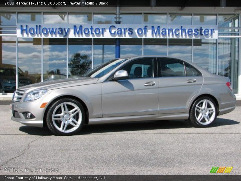 Pewter Metallic / Black 2008 Mercedes-Benz C 300 Sport