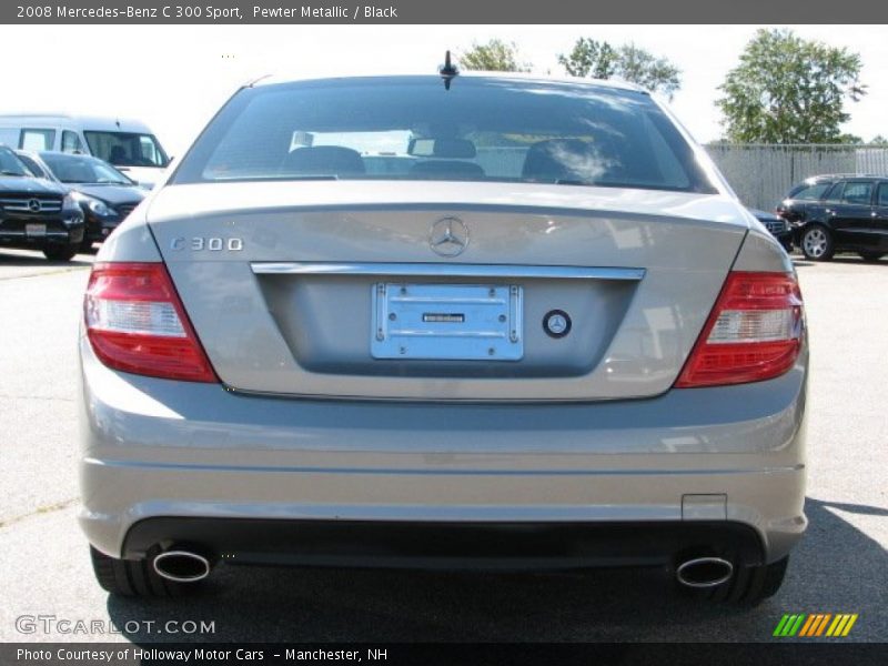 Pewter Metallic / Black 2008 Mercedes-Benz C 300 Sport