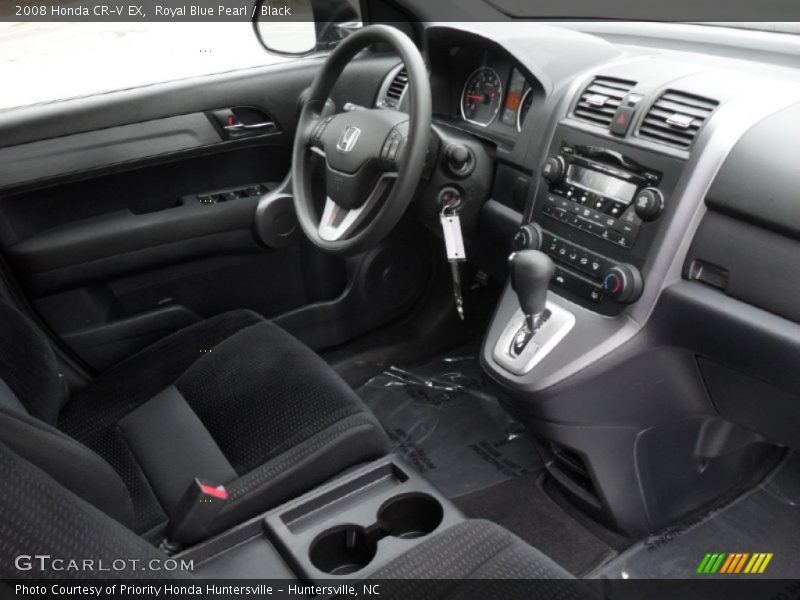 Royal Blue Pearl / Black 2008 Honda CR-V EX