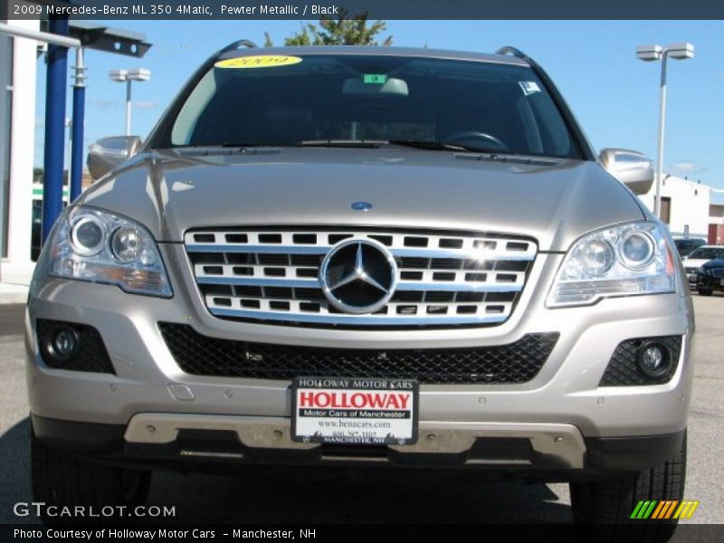 Pewter Metallic / Black 2009 Mercedes-Benz ML 350 4Matic