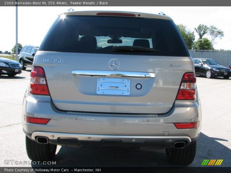 Pewter Metallic / Black 2009 Mercedes-Benz ML 350 4Matic