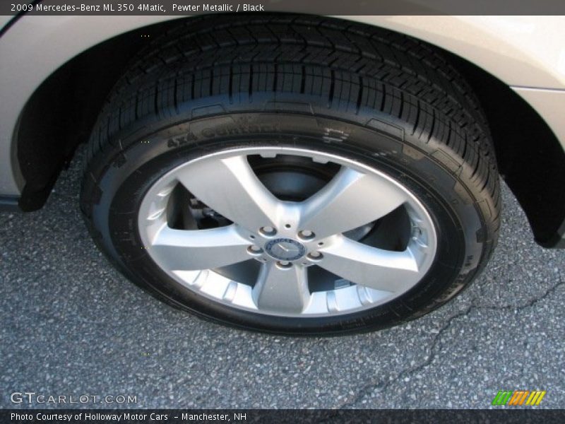 Pewter Metallic / Black 2009 Mercedes-Benz ML 350 4Matic