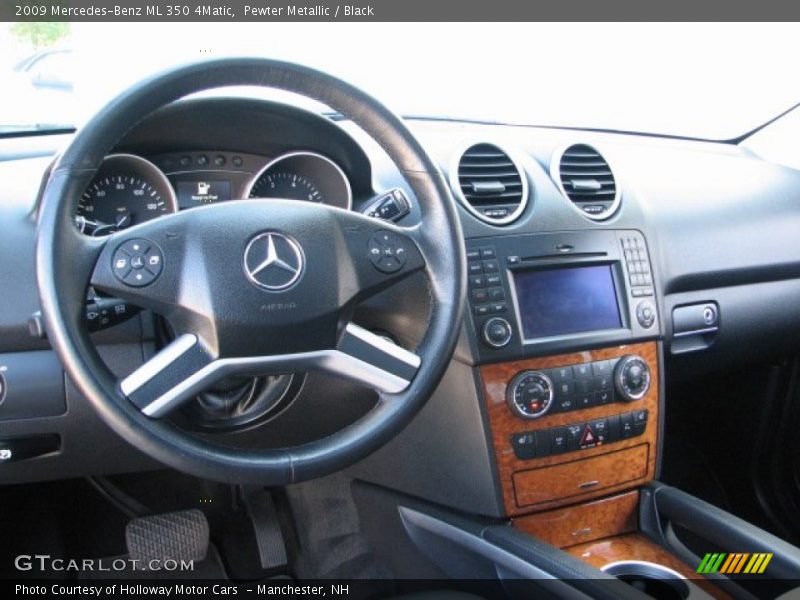 Pewter Metallic / Black 2009 Mercedes-Benz ML 350 4Matic