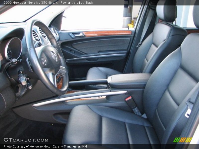 Pewter Metallic / Black 2009 Mercedes-Benz ML 350 4Matic