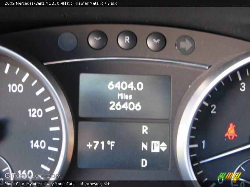 Pewter Metallic / Black 2009 Mercedes-Benz ML 350 4Matic