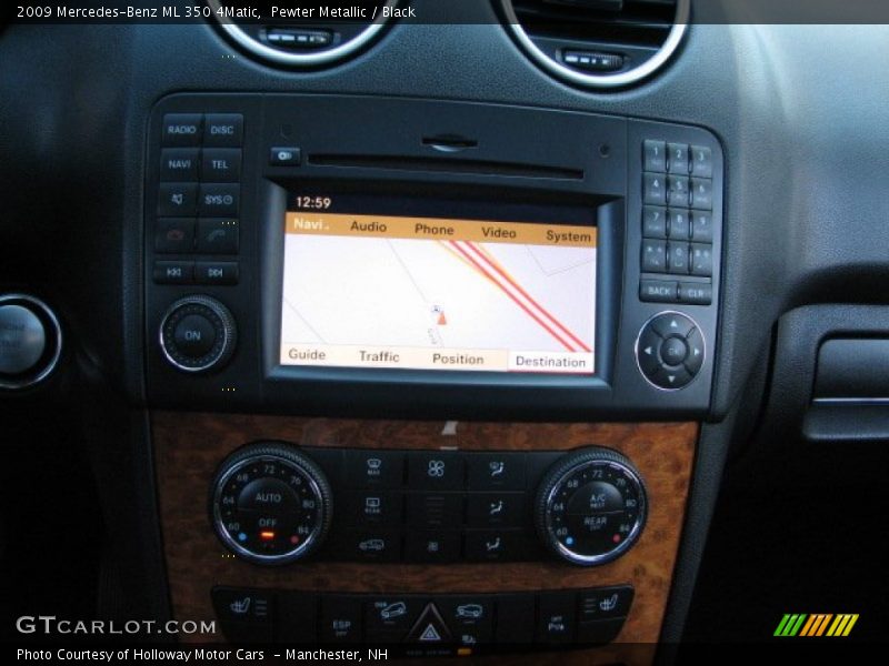 Pewter Metallic / Black 2009 Mercedes-Benz ML 350 4Matic