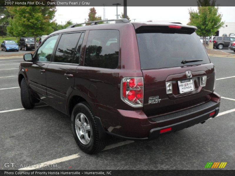 Dark Cherry Pearl / Gray 2007 Honda Pilot EX-L