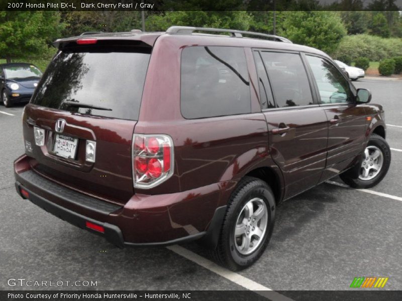 Dark Cherry Pearl / Gray 2007 Honda Pilot EX-L
