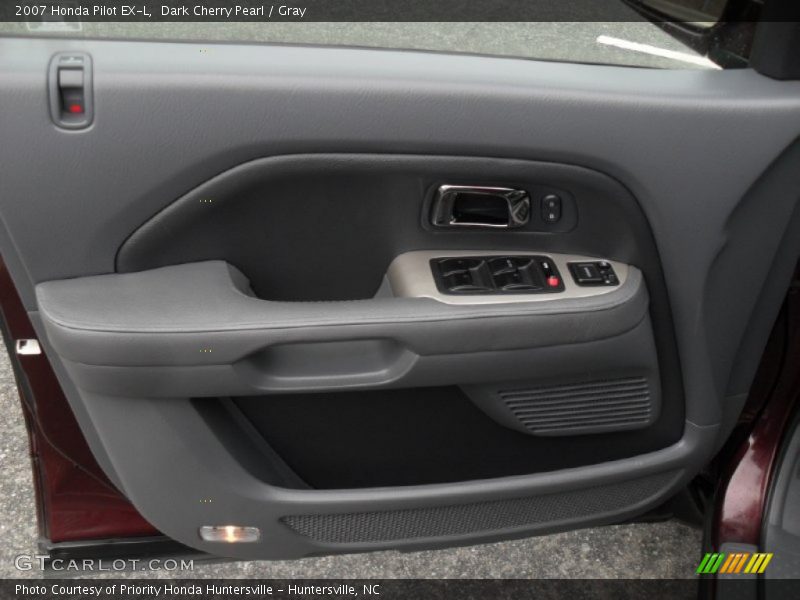 Dark Cherry Pearl / Gray 2007 Honda Pilot EX-L